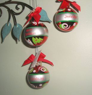 Ganz Joyous Noel Personalized Christmas Ball Ornament Many Names