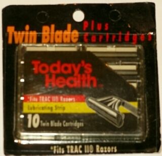   Health 120 Razor Twin Plus Blades Fits Gillette Trac II Trac II Plus
