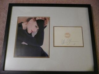 Gillian Anderson Autograph Lip Print