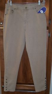 SIZE 16 DIANE GILMAN DG2 SKINNY JEANS WITH PYRAMID STUD DETAILS HIPS