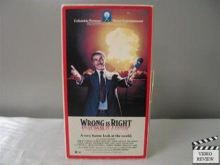Wrong Is Right VHS Sean Connery Leslie Nielsen George Grizzard