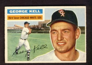 George Kell White Sox 1956 Topps Card 195