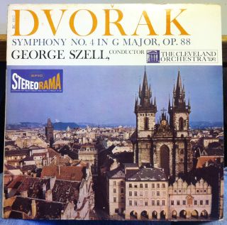 George Szell Dvorak Symphony No 4 LP Mint 1015 Epic Stereo Record 1960