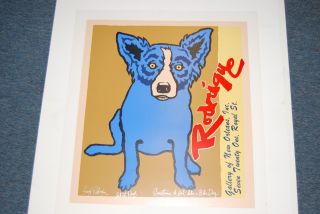 FTI George Rodrigue Blue Dog Gallery Edition II RARE Print 1990