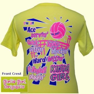 Girlie Girl Youth T Shirt Volleyball