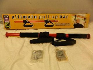  Dual Mount Adjustable Chin Up Bar Abs and Back Workout With Foam Grips