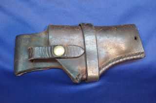 EARLY VINTAGE GEORGE LAWRENCE CO. LEATHER PISTOL HOLSTER 25 L 38 MP