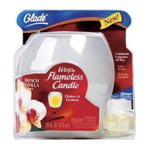 Glade Wisp Flameless Candle French Vanilla VHTF Discon