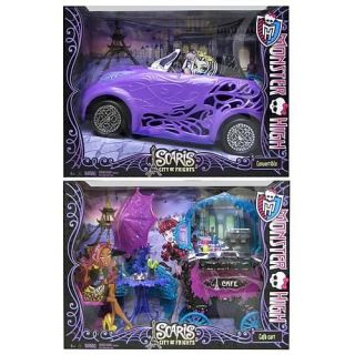 Monster High Scaris City of Frights Convertible & Cafe Cart New in