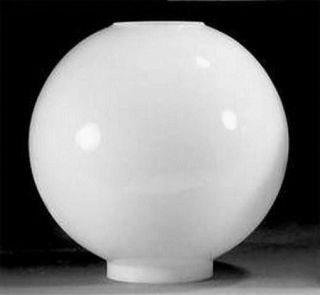  The Wind 8 in Milk Glass Ball Oil Lamp Shade Kerosene Table