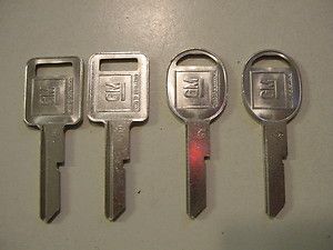 GM Door Trunk Key Blank E H Chevy Cadillac Buick Olds