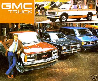 1988 GMC TRUCK BROCHURE SIERRA S15 PICKUP JIMMY SUBURBAN SAFARI RALLY