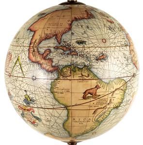 Gerardus Mercator Old World Globe Map Hanging Atlas 13