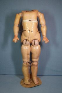 Antique German Ball Jointed Doll Body for Bisque Head