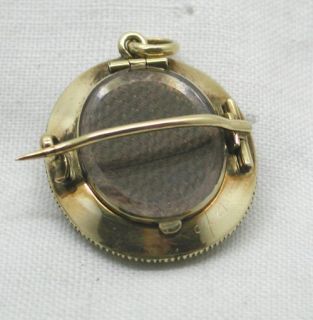 Georgian Gold Seed Pearl Miniature Painting Locket