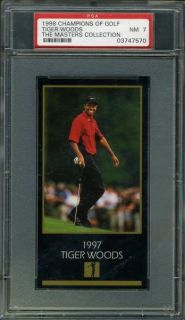 1998 GSV Champions of Golf Masters Collection Tiger Woods PSA 7