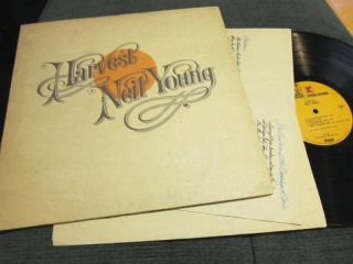 Neil Young LP Harvest 72 Orig MS2032 w Lyric Poster
