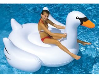 Giant Inflatable Swan Swimming Pool Float Toy