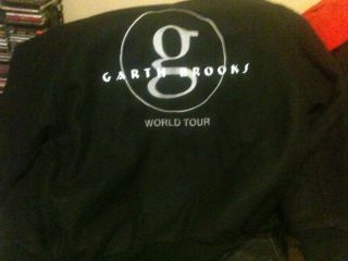 Garth Brooks World Tour Black Recycled Wool Jacket XL