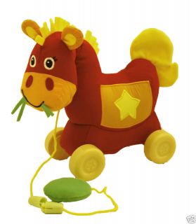 Giddy Up Pull Toy Horse New from Giggle Toys USA