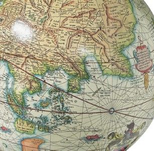 Nautical Gerardus Mercator Old World Globe Map Hanging