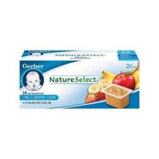 Gerber Nature Selects 2nd Foods Fruit Puree Lot of 36 All Natural Baby