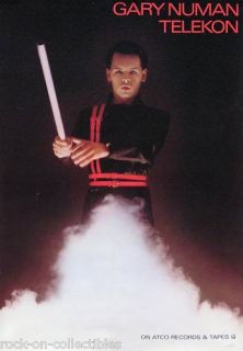 Gary Numan 1980 Telekon Promo Poster