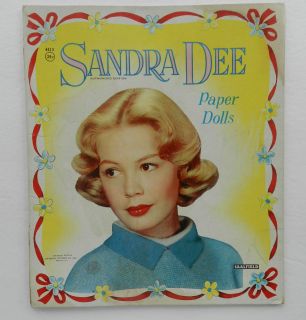 Sandra Dee Paper Dolls Authorized Edition Saalfield MCMLIX
