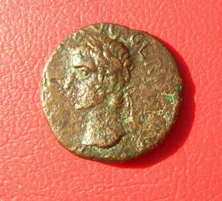 Very RARE Cnossus Germanicus and Agrippina Bronze Greek Coin Crete
