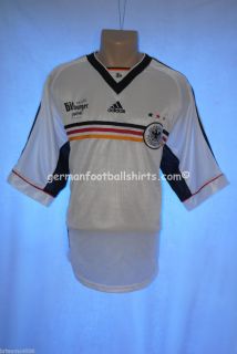 Adidas Germany Soccer Jersey 1998 Home Player Issue Football Shirt