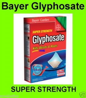  Strength Glyphosate Garden Pest Weed Root Killer Bayer 6 Sachet