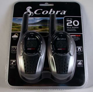 Cobra CX 210 MicroTalk 2 Way GMRS FRS Radios 20 Mile Range 22 Channels