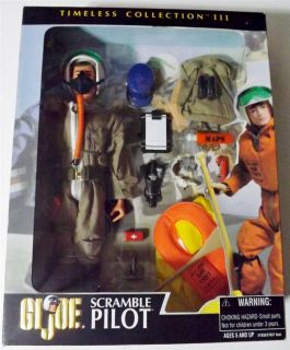 Gi Joe Timeless Collection Scramble Pilot 12 Figure New in Box Mint