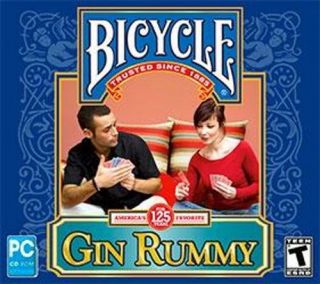 Bicycle Gin Rummy Card Game PC XP Vista Win7 New SEALED