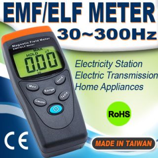  Gaussmeter EMF ELF Magnetic Field Gauss Meter 30 300Hz MADE in TAIWAN