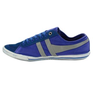 Gola Quota Mens Laced Canvas Trainers Blue Grey