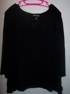 Style Co Womans Black Shirt Size 2X