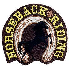  Official Collectors 6 Patch Lot Horseback Riding Horse Shoe BSA