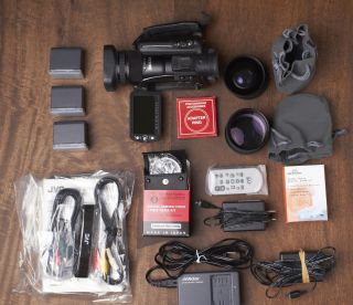 JVC Everio GZ HD7 60 GB Camcorder   With LOTS of accessories