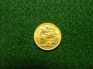 1909 British Gold Sovereign Coin