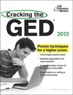 Cracking the GED 2013 Edition College Test Preparation Paperback BRAND