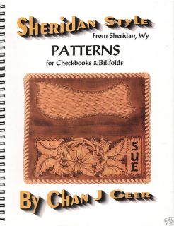   Style Checkbook Leather Patterns by Chan Geer Leathercraft Designs
