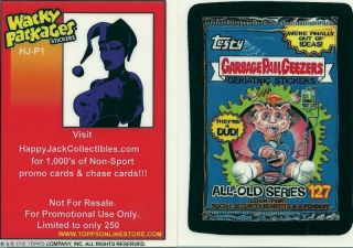 Wacky Packages Garbage Pail Kids RARE Geezer 250 Made