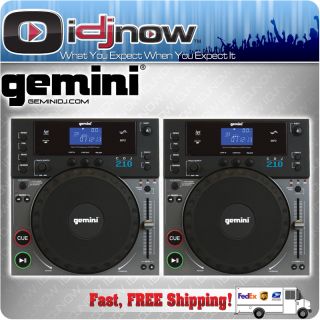 DJ Now Gemini DJ CDJ 210 2 Pack DJ Tabletop CD  Player