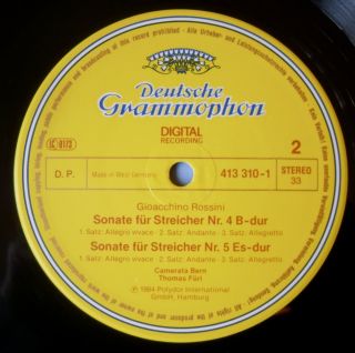 Rossini  Sonatas For Strings   Sonaten Fur Streicher   Camerata Bern