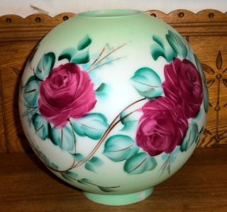 Antique Gone with The Wind Floral Round Lamp Shade