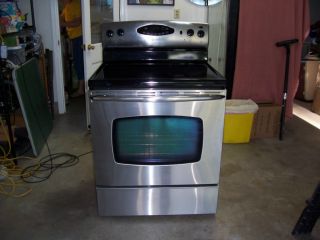 Electric Range Stainless Glasstop Maytag