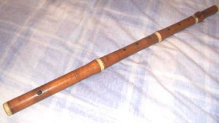 Antique Boxwood 1 Key Flute by Goulding Co