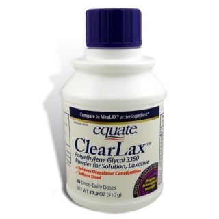 Clearlax Laxative 17 9 oz Equate Generic Miralax
