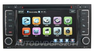 Autoradio DVD Player in Dash GPS Navigation Stereo System RDS Pip BT